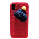 SUEDE HAT PLUSH APPLE IPHONE PHONE CASES - boopdo