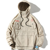 IZO ACEREAPER ICON CODE DORAEMON WINDBREAKER HOODED JACKET - boopdo