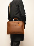 MIRANDA PORFANO BRITISH DESIGN HANDMADE LEATHER BRIEFCASE - boopdo