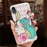 LONELY GOD DINOZOR COWBOY AND PIG JAPANESE CARTOON APPLE IPHONE COVER - boopdo