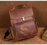 MANTIME TWENTIETHS OUTDOOR HANDMADE LEATHER BACKPACK - boopdo