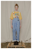 TYAKASHI EASY DUNGAREE IN BLUE STRIPE - boopdo