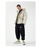 IVORY SWAGGER WOSHIHEC MULTI POCKET STREET CLOTHING HOODED JACKET - boopdo