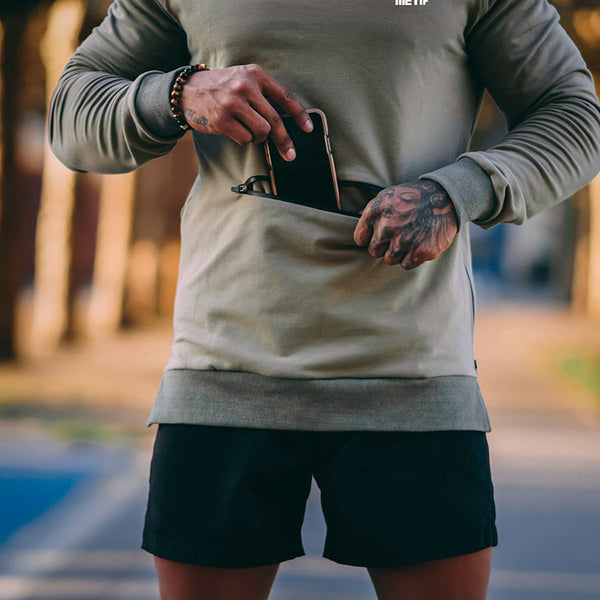 ANDERO PUSHA MUSCLE BROTHERS FITNESS STYLE CREW NECK SWEATSHIRT - boopdo