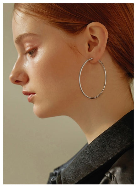 UZL DESIGN GOLD PLATED FINE WIRE HOOP EARRINGS - boopdo