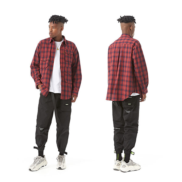 YOPPO EVOLUA MULTI POCKET TAPERED SWEATPANTS IN BLACK - boopdo