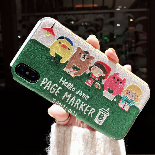 HELLO JANE PAGE MARKER CARTOON EMBOSSED APPLE IPHONE PHONE COVERS - boopdo