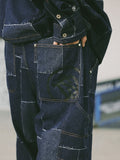 SEDUCE GEAR BASICS JAPANESE STYLE DENIM JEAN HOODIE JACKET WITH MATCHING PANTS - boopdo