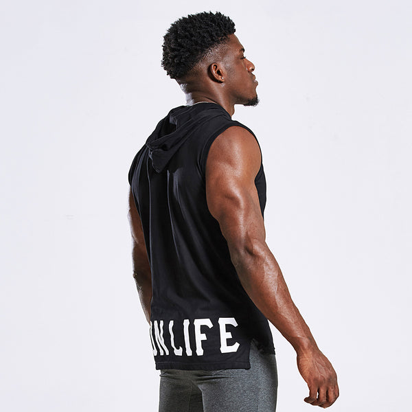 IRON LIFE THE GYM PANTHERS TRAINING HOODED T SHIRTS - boopdo