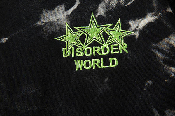 NAGRI DISORDER WORLD STARS TIE DIE HOODIE WITH MATCHING JOGGER PANTS CO ORD - boopdo
