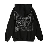 SHOTE SINN HE ON THE EDGE POST MOD ART HOODIE SWEATSHIRT - boopdo