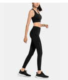 VFU DESIGN LONGLINE BRA TOP AND MESH PANEL LEGGINGS CO ORD - boopdo