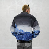 THE WORL IS YOURS SNOW MOUNTAIN COTTON PADDED BOMBER JACKET - boopdo