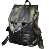 ROBBI ZRIGA CAMPUS LEATHER TRAVEL BACKPACK IN BLACK - boopdo