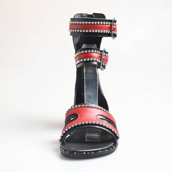 PROVA PERFETTO HUFFO WOFO OPEN TOE HIGH TOP ROMAN SANDALS - boopdo