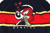 VIBES SQUIRREL WITH MONEY EMBROIDERY PRINT CREW NECK SWEATSHIRT - boopdo