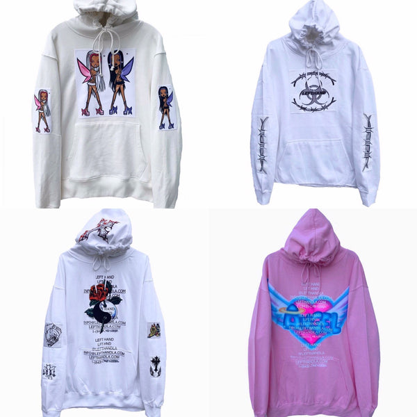 TUKU ROMOKO DIABLO EXCLUSIVE SPLASH INK HAND PAINTED UNISEX SWEATSHIRTS - boopdo