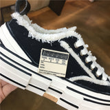 LUXE SEVEN DESIGN RETRO TRAINERS WITH CHUNKY SOLE - boopdo