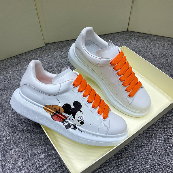 ALISANDRO MOQUEN MICKEY MOUSE LEATHER CHUNKY SOLE UNISEX SNEAKER