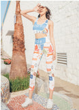 BOOPDO DESIGN ALL OVER PRINT SPORTS BRA AND LEGGINGS CO ORD - boopdo