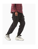 YOPPO EVOLUA MULTI POCKET TAPERED SWEATPANTS IN BLACK - boopdo