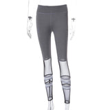ZUMBA GIRLS LEGGING WITH OVER THE KNEE POWER MESH - boopdo