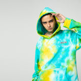 NFWYS BOOPDO DESIGN TIE DYED REFLECTIVE HOODED SWEATSHIRT - boopdo