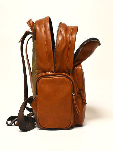 ZENFA GOYZA 15.6 INCH OUTDOOR HANDMADE TANNED LEATHER BACKPACK - boopdo