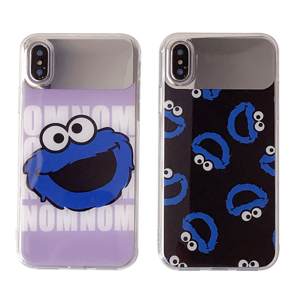 SESAME STREET CARTOON PRINT CUSTOM APPLE IPHONE CASES IN BLUE - boopdo