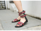 PROVA PERFETTO HUFFO WOFO OPEN TOE HIGH TOP ROMAN SANDALS - boopdo