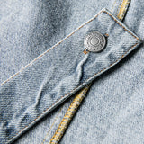 PUCZA RENCHEM GRAFFITO WASHED DENIM JEAN COAT - boopdo