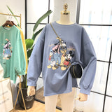 SIMDA LONGLINE SWEATSHIRT WITH DISNEY PRINT - boopdo