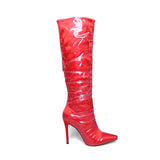 PIPPIN PUERTO TRANSPARENT PLASTIC WRAPPED OVER THE KNEE BOOTS - boopdo