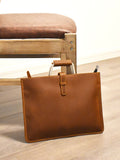 MIRANDA PORFANO BRITISH DESIGN HANDMADE LEATHER BRIEFCASE - boopdo