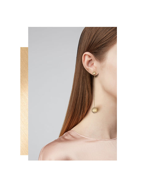 UZL DESIGN GOLD DROP EARRINGS IN GOLD PLATE - boopdo