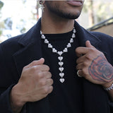 HISPTER SAVAGE HEARTBREAK LOVE CONNECTION NECKLACE - boopdo