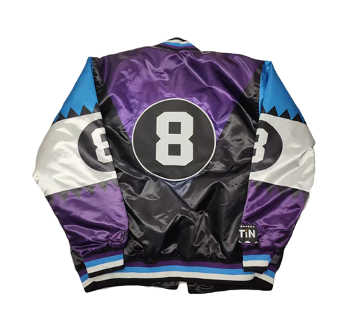 GEARHEAD MARTIN NUMBER 8 HIPHOP STYLE QUILTED BOMBER JACKET