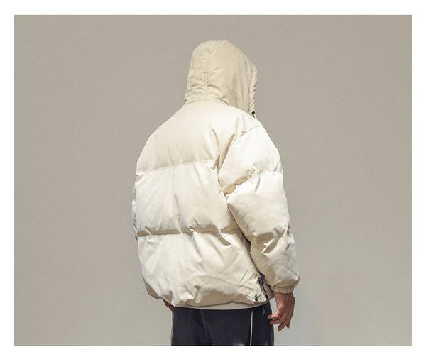 IVORY SWAGGER WOSHIHEC MULTI POCKET STREET CLOTHING HOODED JACKET - boopdo