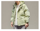 IVORY SWAGGER WOSHIHEC MULTI POCKET STREET CLOTHING HOODED JACKET - boopdo