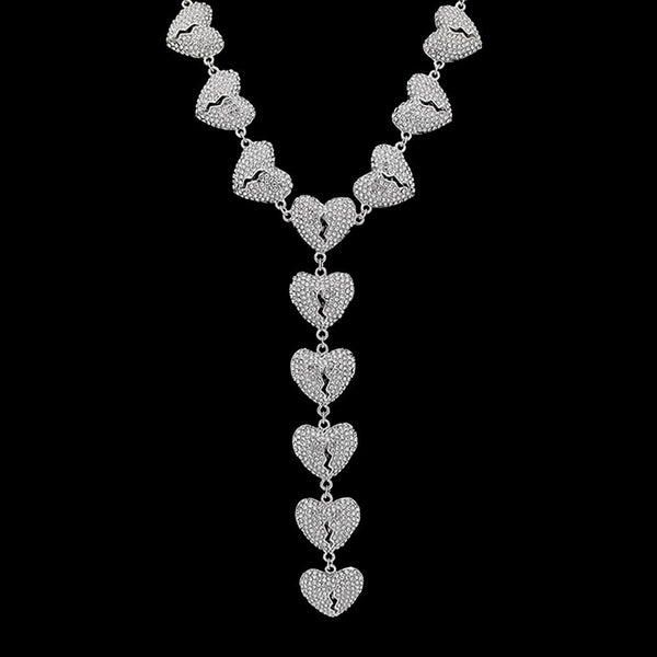 HISPTER SAVAGE HEARTBREAK LOVE CONNECTION NECKLACE - boopdo