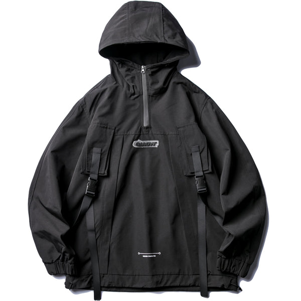 REVIGOLA ROCZIE WINDBREAKER PULLOVER WITH FUNCTIONAL POCKET - boopdo