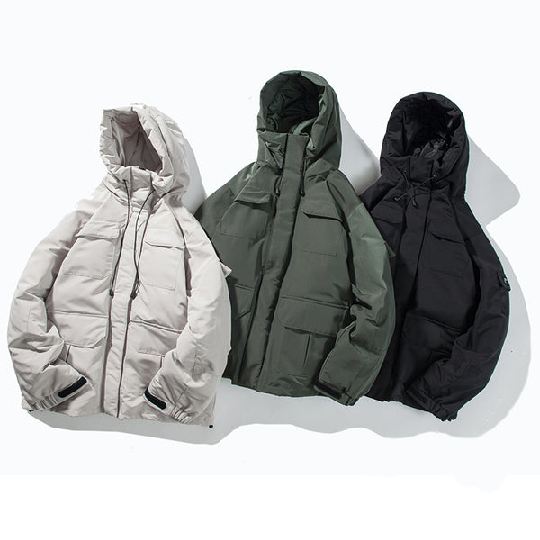 SHOTE SINN HE ON THE EDGE JAPANESE DESIGN REED HOODED JACKET - boopdo