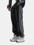 VORTEX BONSEYA BTW CASHEW FLOWER STRIPED VELVET TRACKPANTS - boopdo