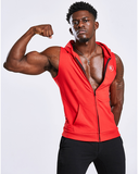 IRON LIFE CARDIOLA SPORTSWEAR SLEEVELESS HOODED T SHIRTS - boopdo
