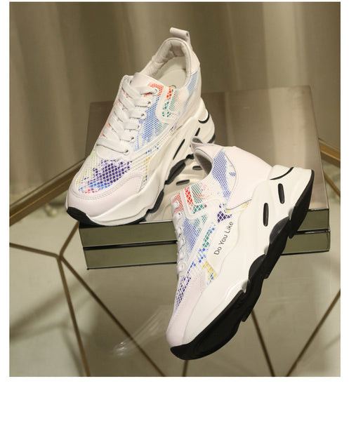 SVB FASHION CHUNKY TRAINERS IN MULTI - boopdo