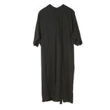 STELLA MARINA COLLEZIONE V NECK LOOSE MID LENGTH DRESS WITH BELT - boopdo