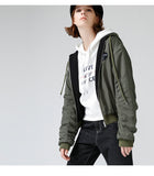 TOYOUTH REVERSIBLE JERSEY HOODED BOMBER JACKET - boopdo