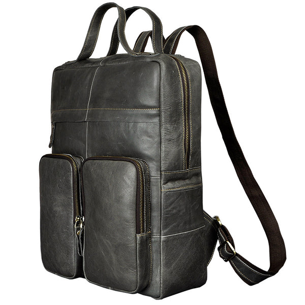 MACH MOMINS ZUMBO LARGE CAPACITY LEATHER BACKPACK - boopdo