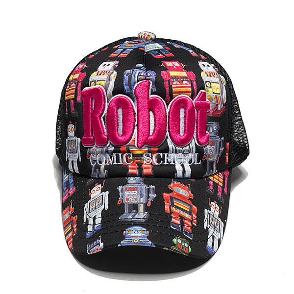 CHUNGLIM ROBOT COMIC SCHOOL BREATHABLE CURVED CAPS - boopdo