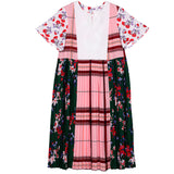 8GIRLS SMOCK DRESS IN RETRO PATCHWORK - boopdo